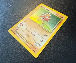 1999 POKEMON TCG HITMONCHAN BASE SET HOLO RARE UNLIMITED 7/102 VLP/LP - Image 2
