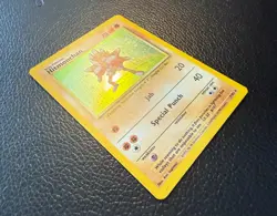 1999 POKEMON TCG HITMONCHAN BASE SET HOLO RARE UNLIMITED 7/102 VLP/LP - Image 5