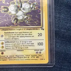 Pokemon TCG Magneton 11/62 1st Edition Fossil Holo Rare LP/NM Condition - Image 3