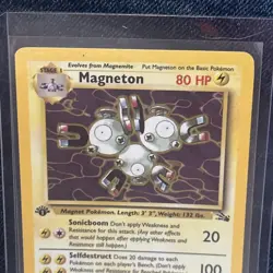 Pokemon TCG Magneton 11/62 1st Edition Fossil Holo Rare LP/NM Condition - Image 5