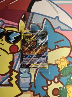 Moltres Zapdos Articuno GX Stained Glass Sealed Promo Pokemon Hidden Fates SM210 - Image 1