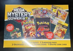 NEW! POKEMON 2025 MEGA MYSTERY POWER BOX MEIJER EXCLUSIVE - SEALED IN HAND - Image 1