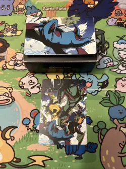 2006 Pokemon Center Deck Box Salamanca Dragonite Rayquaza Gyarados Charizard - Image 1