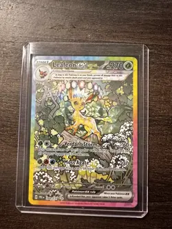 Pokemon TCG Prismatic Evolutions Leafeon EX 144/131 Special Illustration Rare - Image 1