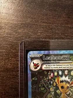 Pokemon TCG Prismatic Evolutions Leafeon EX 144/131 Special Illustration Rare - Image 4