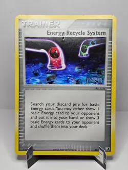 Energy Recycle System [81/115] {Unseen Forces} Holo Stamped Pokemon 2005 Damaged - Image 1
