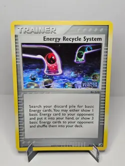 Energy Recycle System [81/115] {Unseen Forces} Holo Stamped Pokemon 2005 Damaged - Image 2