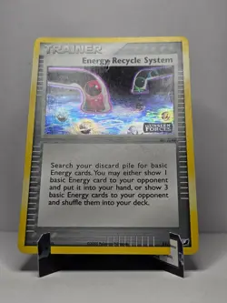 Energy Recycle System [81/115] {Unseen Forces} Holo Stamped Pokemon 2005 Damaged - Image 3
