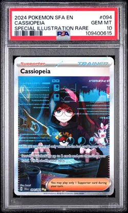 2024 POKEMON SFA EN-SHROUDED FABLE SPECIAL ILLUSTRATION RARE CASSIOPEIA PSA 10 - Image 1
