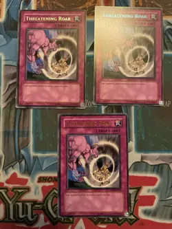 Yugioh Threatening Roar DL09-EN020 Duelist League Promo LP GREEN, Blue, Bronze - Image 1