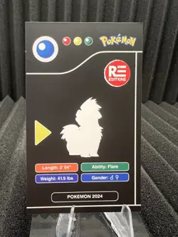 Growlithe #58 - Pokedex Black Kanto 2024 - Pokemon Card NM - Image 2
