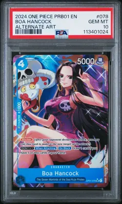 PSA10 Boa Hancock OP01-078 Parallel PRB-01 One Piece Card - Image 1