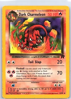 Dark Charmeleon [W Stamped] 32/82 WoTC Promo - Pokemon Card - LP - Image 1