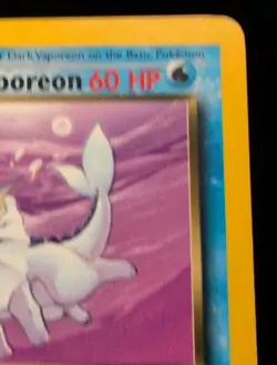 Pokemon Cards: Team Rocket 1st Edition Uncommon: Dark Vaporeon 45/82 - Image 3