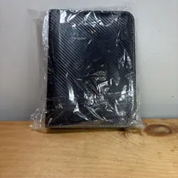 400 Card Pocket Binder with 4 Pocket Sleeves Trading Cards Album Folder Black - Image 1