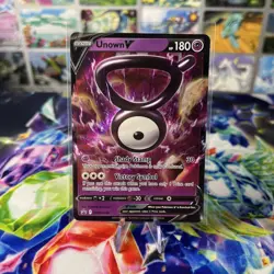 Unown V SWSH300 Black Star Promo Sword And Shield Pokemon Card Near Mint - Image 1