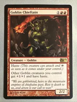 MTG / Goblin Chieftain / M10 / #139 / Regular / Rare / NM - Image 1