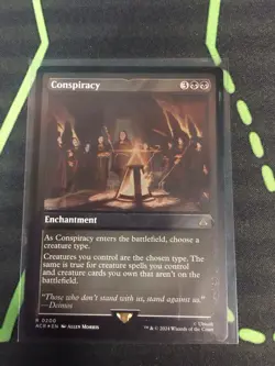 MTG Magic The Gathering Conspiracy Foil Etched ACR Rare Black Enchantment - Image 1