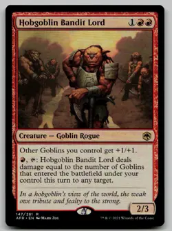 Hobgoblin Bandit Lord R Adventures in the Forgotten Realms 147 NM - Image 1