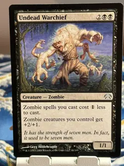 1x Undead Warchief NM-Mint, English Planechase MTG Magic - Image 1