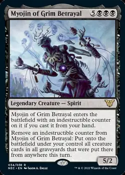 MYOJIN OF GRIM BETRAYAL NM! *KAMIGAWA: NEON DYNASTY COMMANDER* - Image 1