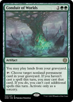 Conduit of Worlds R Phyrexia: All Will Be One 163 NM - Image 1