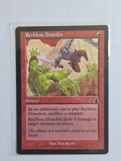 Reckless Abandon - Urza's Destiny - LP - MTG Magic - Common - Sorcery - Image 1