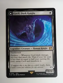 MTG - Cecil, Dark Knight - FIN - R - 91 - Image 1