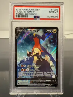 Pokemon TCG PSA 10 Gem MINT Garchomp V TG23/TG30 Astral Radiance English - Image 1
