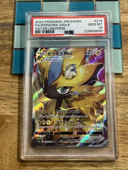 GRADED PSA 10 2022 Pokemon JPN.SWSH FA/Zeraora VMax VStar Universe #219 - Image 1