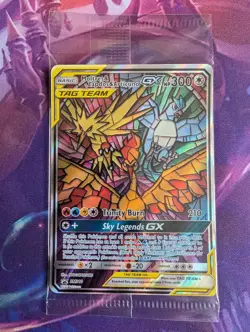 Pokemon TCG Hidden Fates Moltres, Zapdos, Articuno GX SM210 Promo Sealed - Image 1