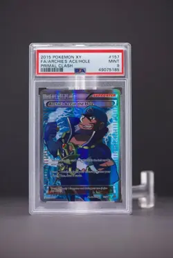 2015 Pokemon XY FA Archies Ace Hole Primal Clash 157 PSA 9 - Image 2