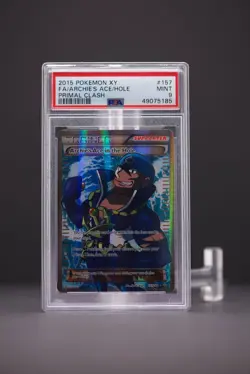 2015 Pokemon XY FA Archies Ace Hole Primal Clash 157 PSA 9 - Image 3