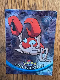 HOLO Krabby #98 Topps Blue Label TV Animation Edition Pokemon Trading CG 1999 NM - Image 3