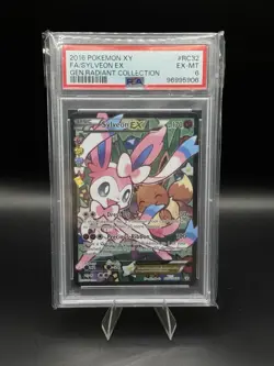 Pokemon XY Generations Sylveon EX Full Art RC32 Radiant Collection 2016 PSA 6 - Image 1