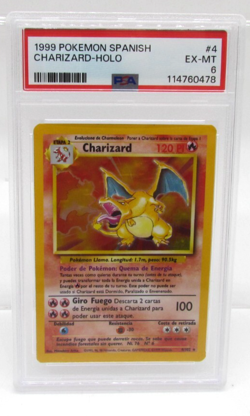 PSA 6 Pokemon Card 1999 Spanish Charizard HOLO RARE - Ships Fast & Safe - Image 1