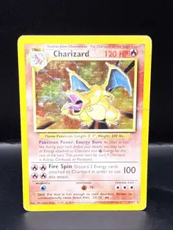 Pokemon TCG Charizard 4/102 Base Set Holo HP - Image 2