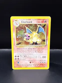 Pokemon TCG Charizard 4/102 Base Set Holo HP - Image 3