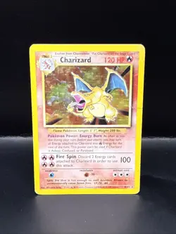 Pokemon TCG Charizard 4/102 Base Set Holo HP - Image 4