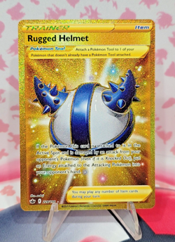 Rugged Helmet 228/198 Chilling Reign Gold Secret Rare Pokemon TCG NM - Image 1