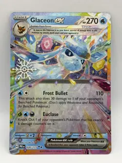 Pokemon Advent Holiday Calendar 2025 Festive Stamp Promo Glaceon Ex 026/131 - Image 1