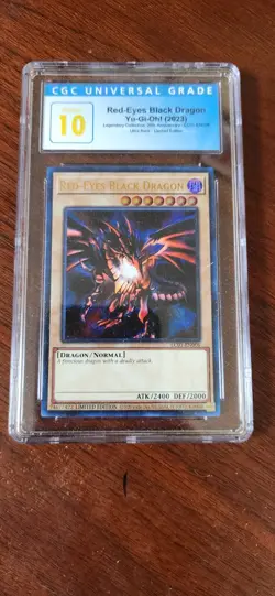 *40 Yu-Gi-Oh! Red-Eyes Black Dragon EN006 Legendary 25th Anniversary CGC 10 - Image 1