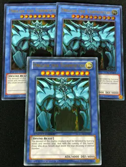 YUGIOH OBELISK THE TORMENTOR LC01-EN001 ULTRA X3(NM) - Image 1