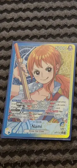 One Piece TCG Nami - OP11-041 - Alt Art Leader - One Piece Card Game - Image 1