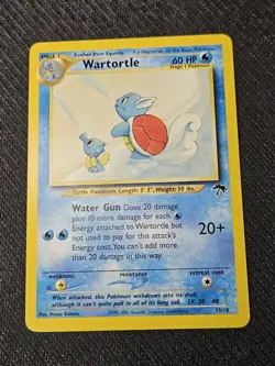 Wartortle 15/18 Southern Islands Regular Non Holo Card TCG Nintendo Pokemon LP - Image 1