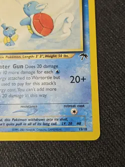 Wartortle 15/18 Southern Islands Regular Non Holo Card TCG Nintendo Pokemon LP - Image 4