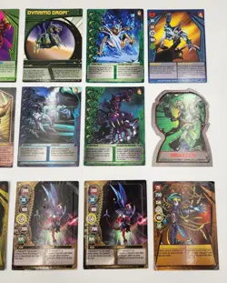 Lot Of 15 Bakugan Cards Variety Bakugan Brawlers Regular & Metal Cards - Image 2