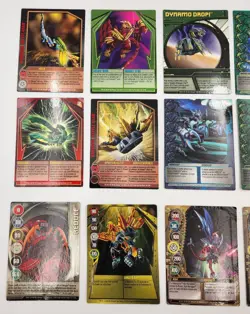 Lot Of 15 Bakugan Cards Variety Bakugan Brawlers Regular & Metal Cards - Image 3