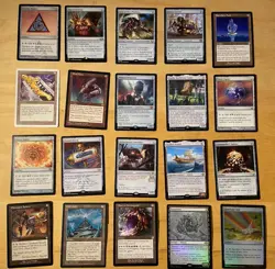 Magic The Gathering Lot Of 20 Artifact Cards Including Rares and Mythics NM - Image 1