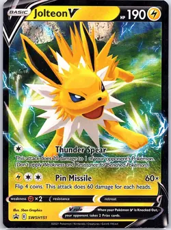 Jolteon V SWSH151 SWSH: Sword & Shield Promo Cards - Pokemon Card - NM - Image 1